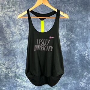Black Lesley University Running Tank Sz S